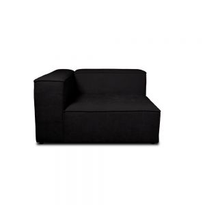 "Lissabon" sort chaiselong modul til sofa i moduler venstrevendt